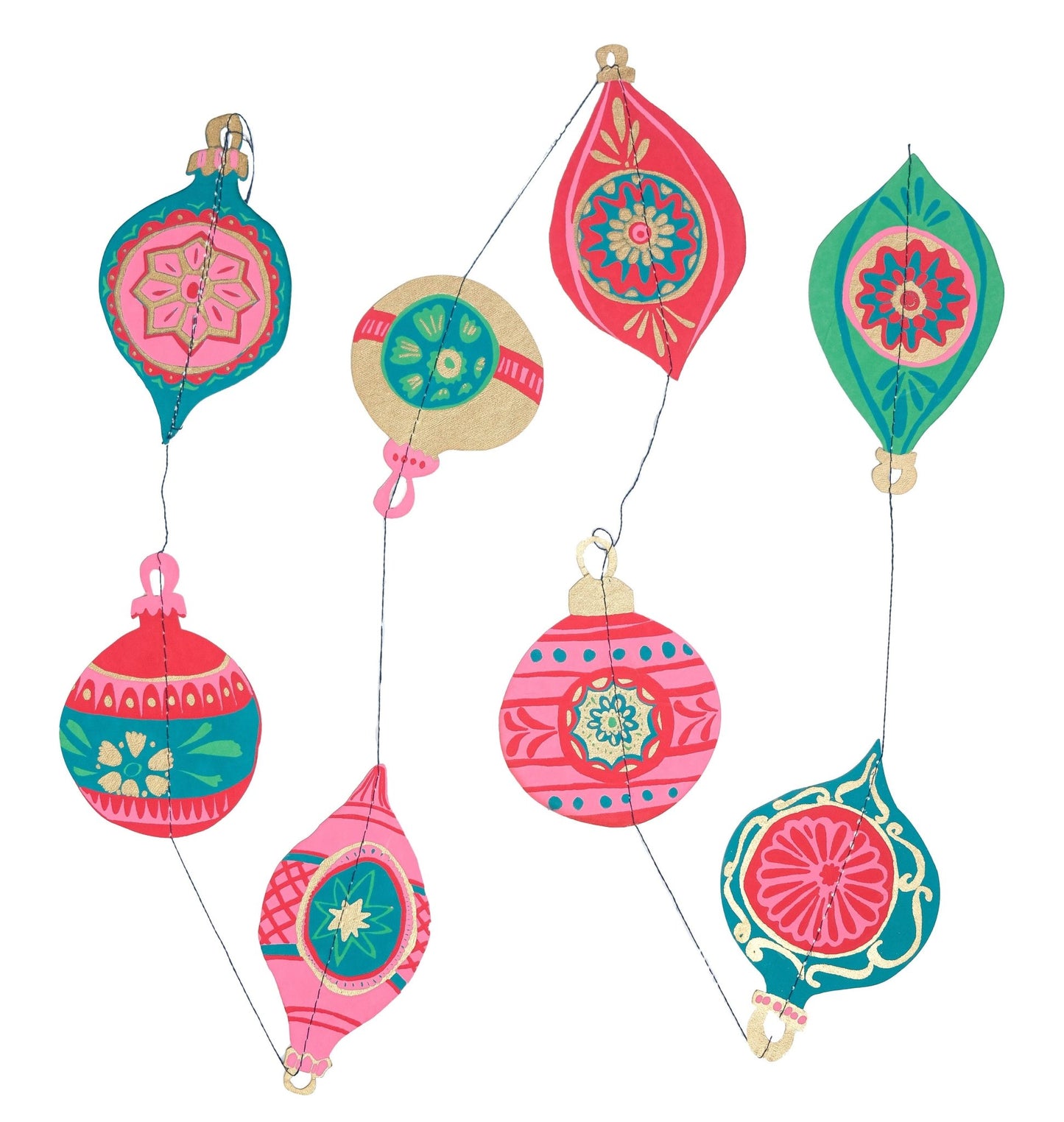 Baubles Vertical Wall Hanging - Violet Elizabeth -