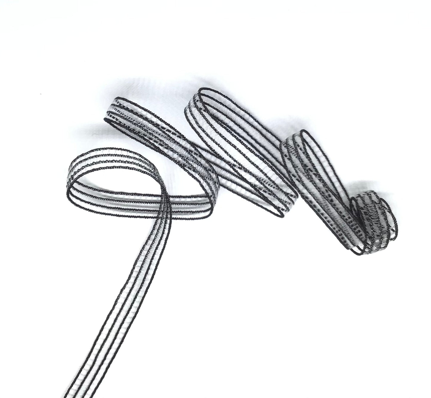 Black see through elastic 10mm - Violet Elizabeth - Haberdashery