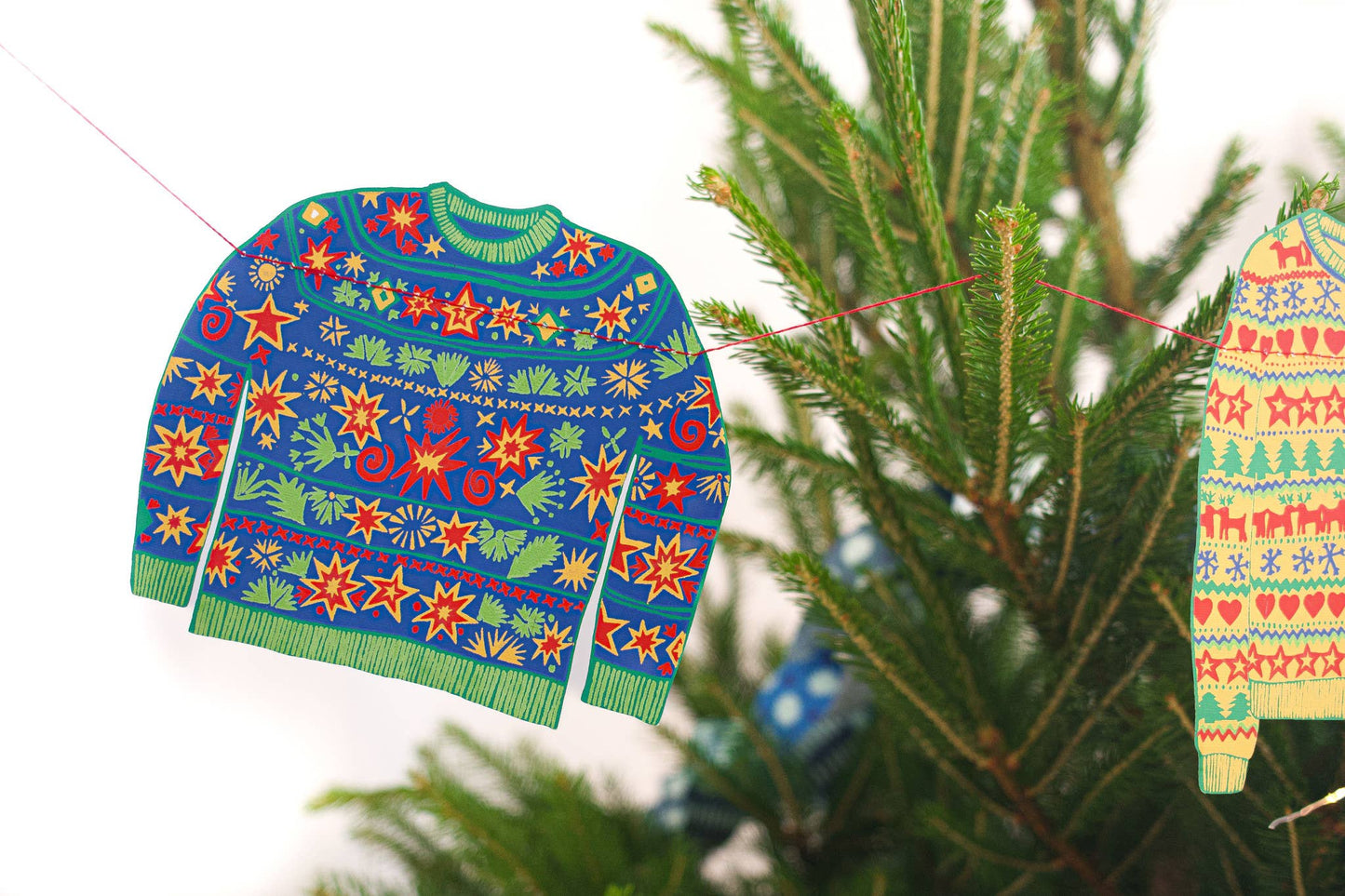 Christmas Jumpers Sewn Garland - Violet Elizabeth -