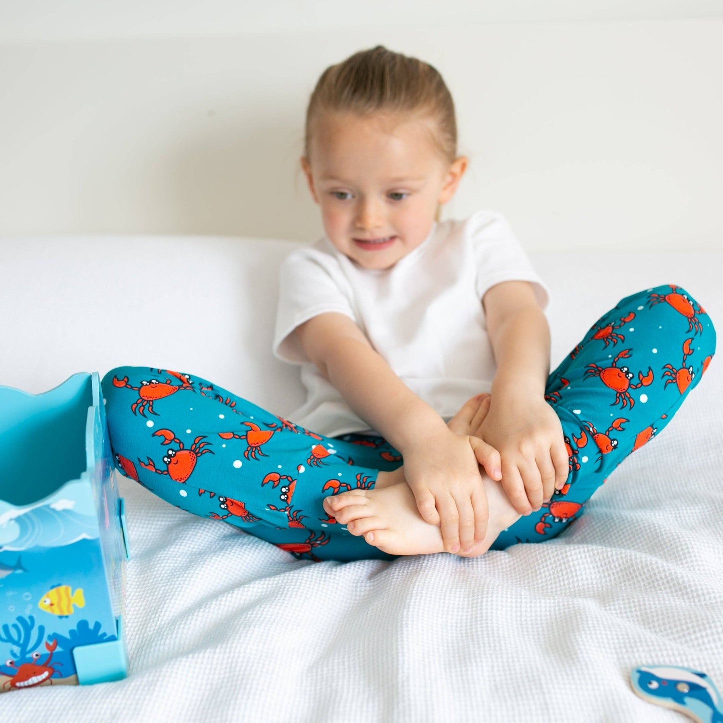 Crab Print Baby Leggings 0 - 6 Years: 18 - 24 M - Violet Elizabeth - Baby & Toddler Clothing