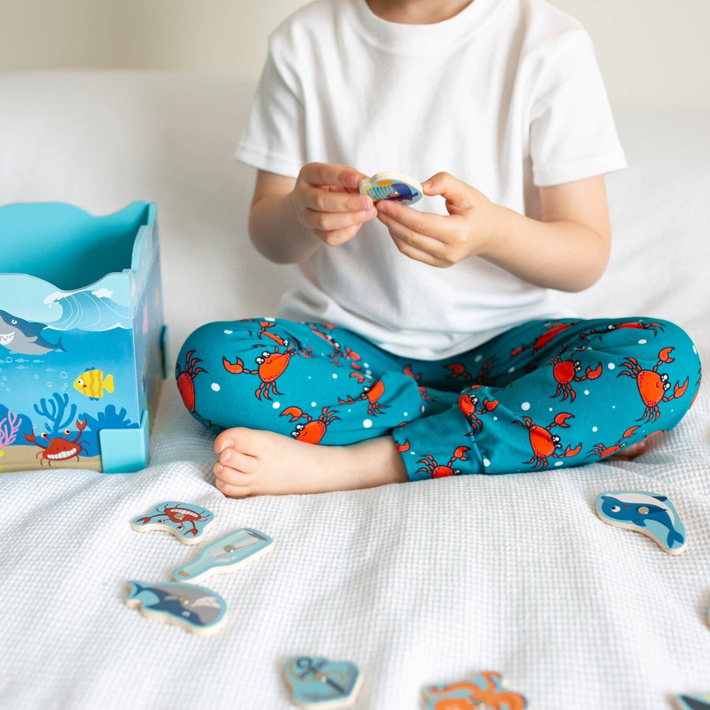Crab Print Baby Leggings 0 - 6 Years: 4 - 5 Y - Violet Elizabeth - Baby & Toddler Clothing