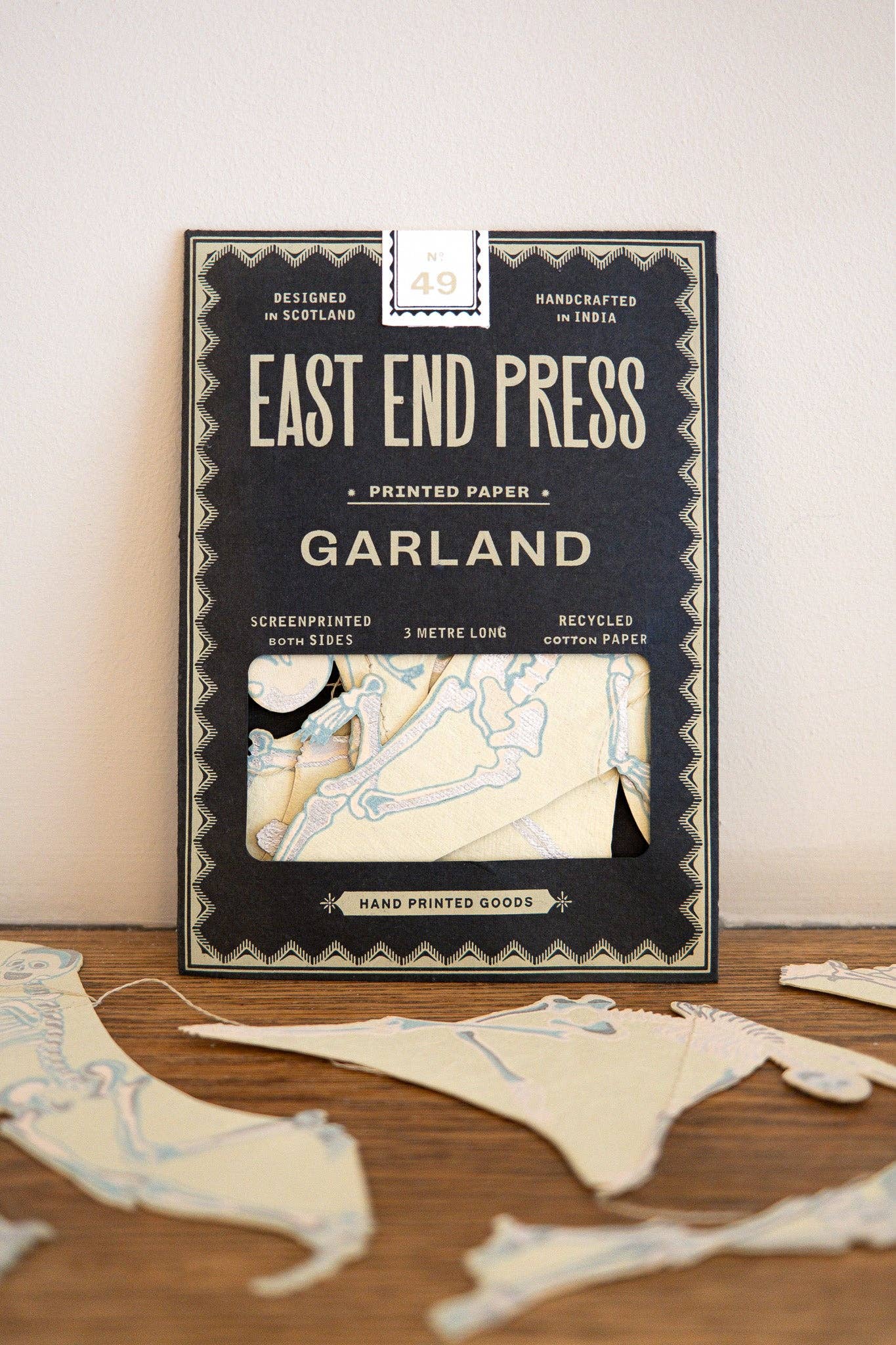 Dancing Skeletons Sewn Garland - Violet Elizabeth -