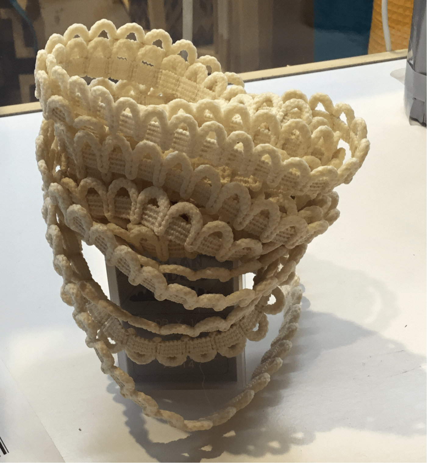 Elastic thick and firm in cream 25mm - Violet Elizabeth - Haberdashery