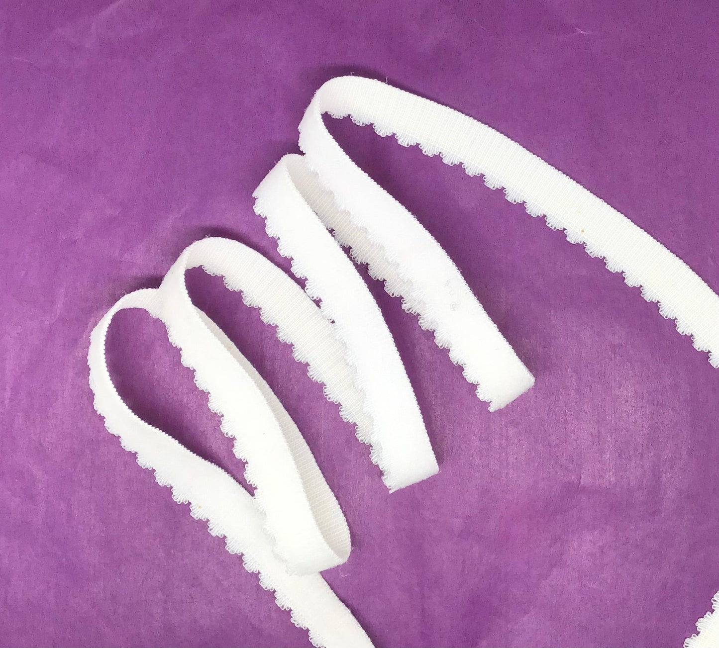 Elastic white under bust elastic 12mm - Violet Elizabeth - Haberdashery