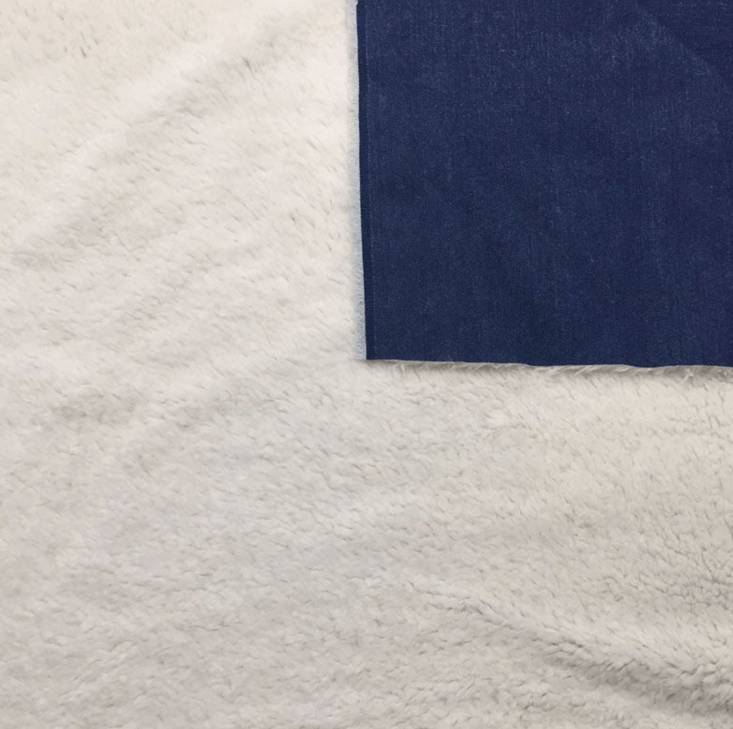 Light Blue Denim Fur Fabric - Violet Elizabeth - Haberdashery