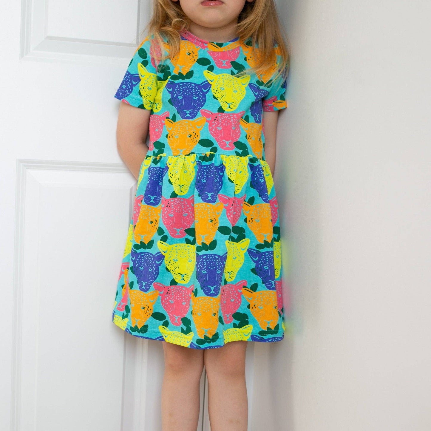 Luminous Leopard Dress: 1 - 2 Y - Violet Elizabeth -
