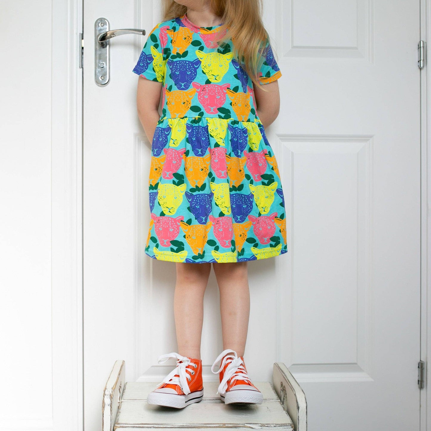 Luminous Leopard Dress: 1 - 2 Y - Violet Elizabeth -
