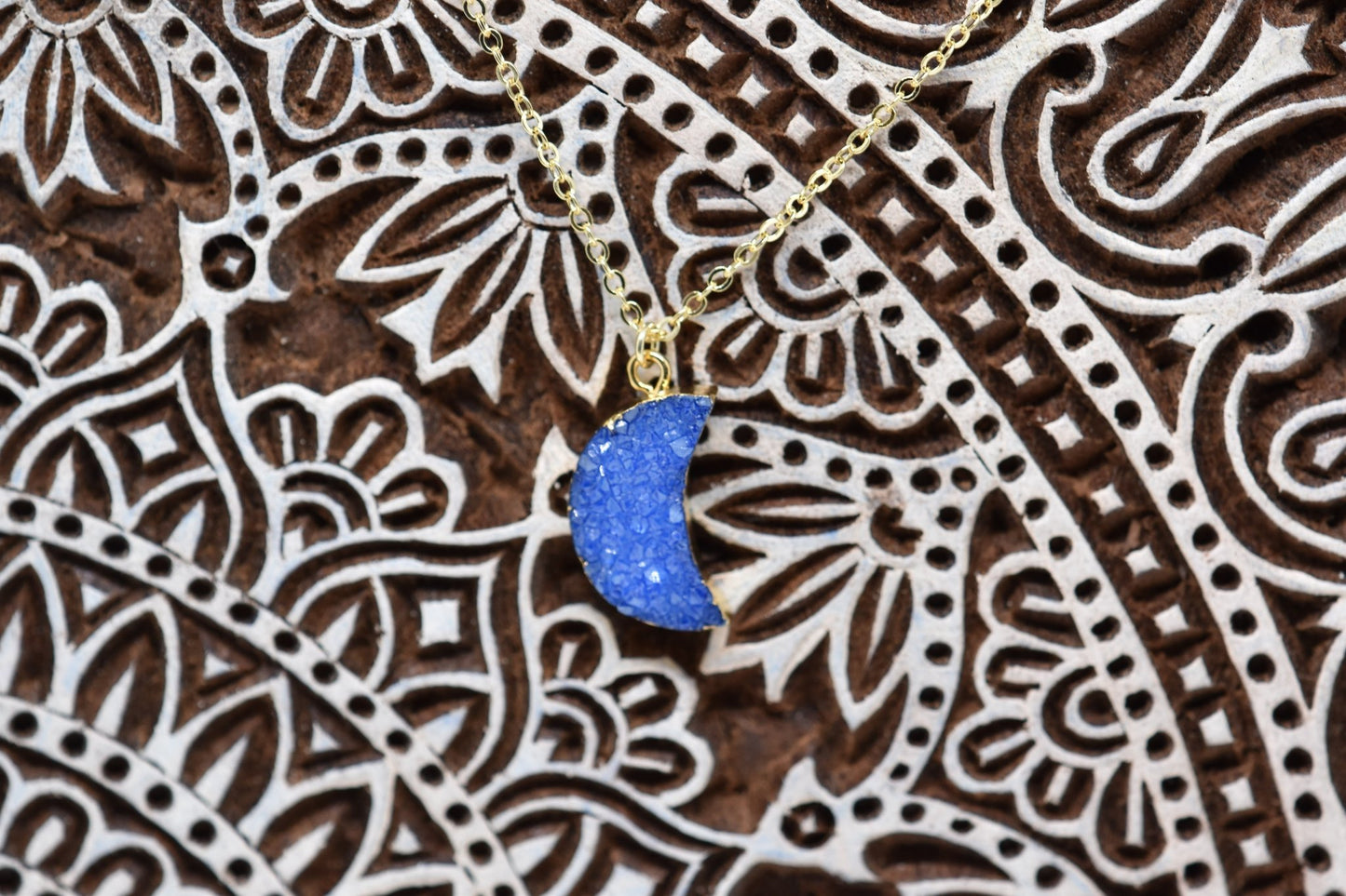 Moon Sugar Druzy Necklace - Violet Elizabeth - Jewellery