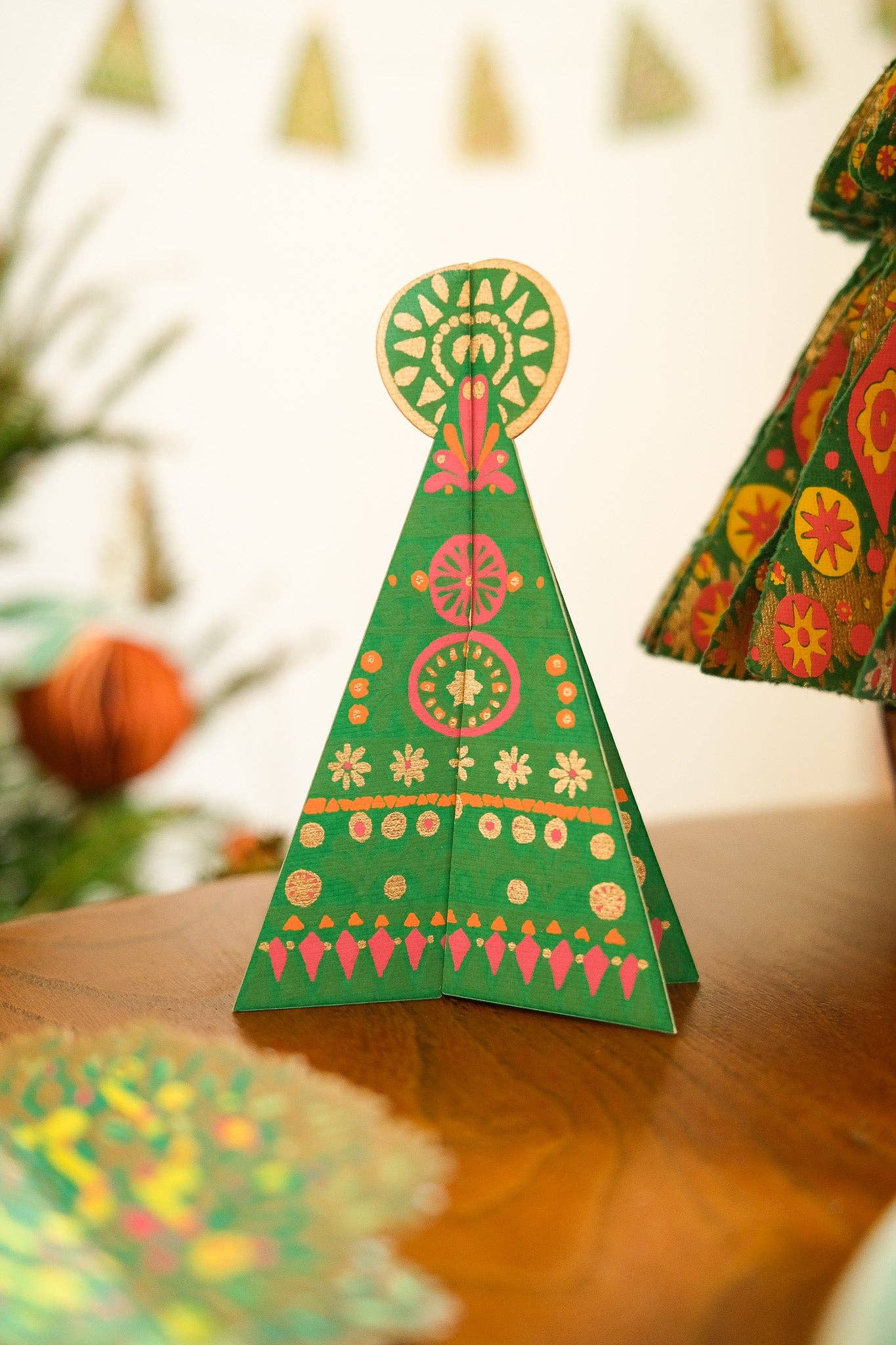 Patterned Tree Greeting Card - Violet Elizabeth -