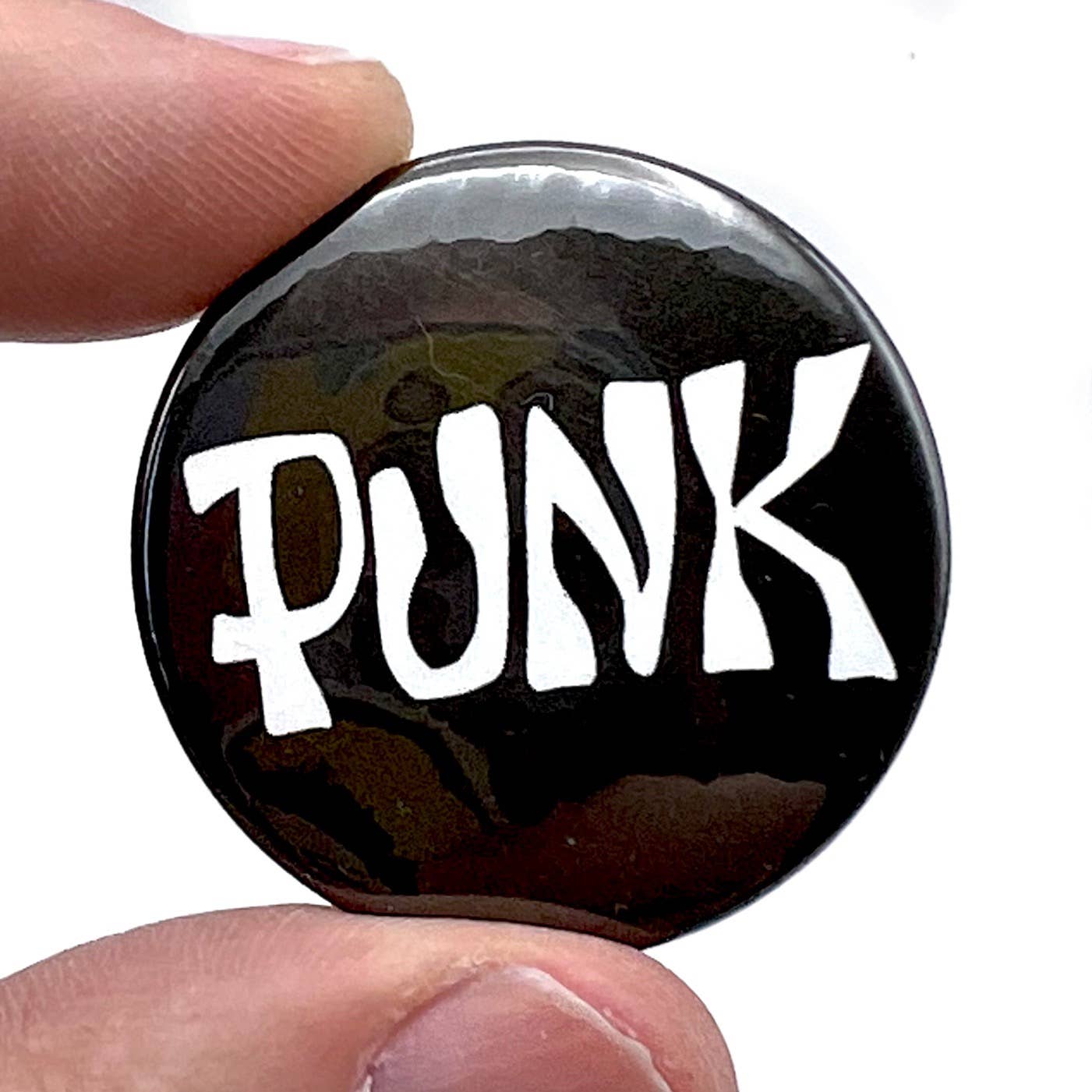 Punk Rock Inspired Button Pin Badge - Violet Elizabeth -
