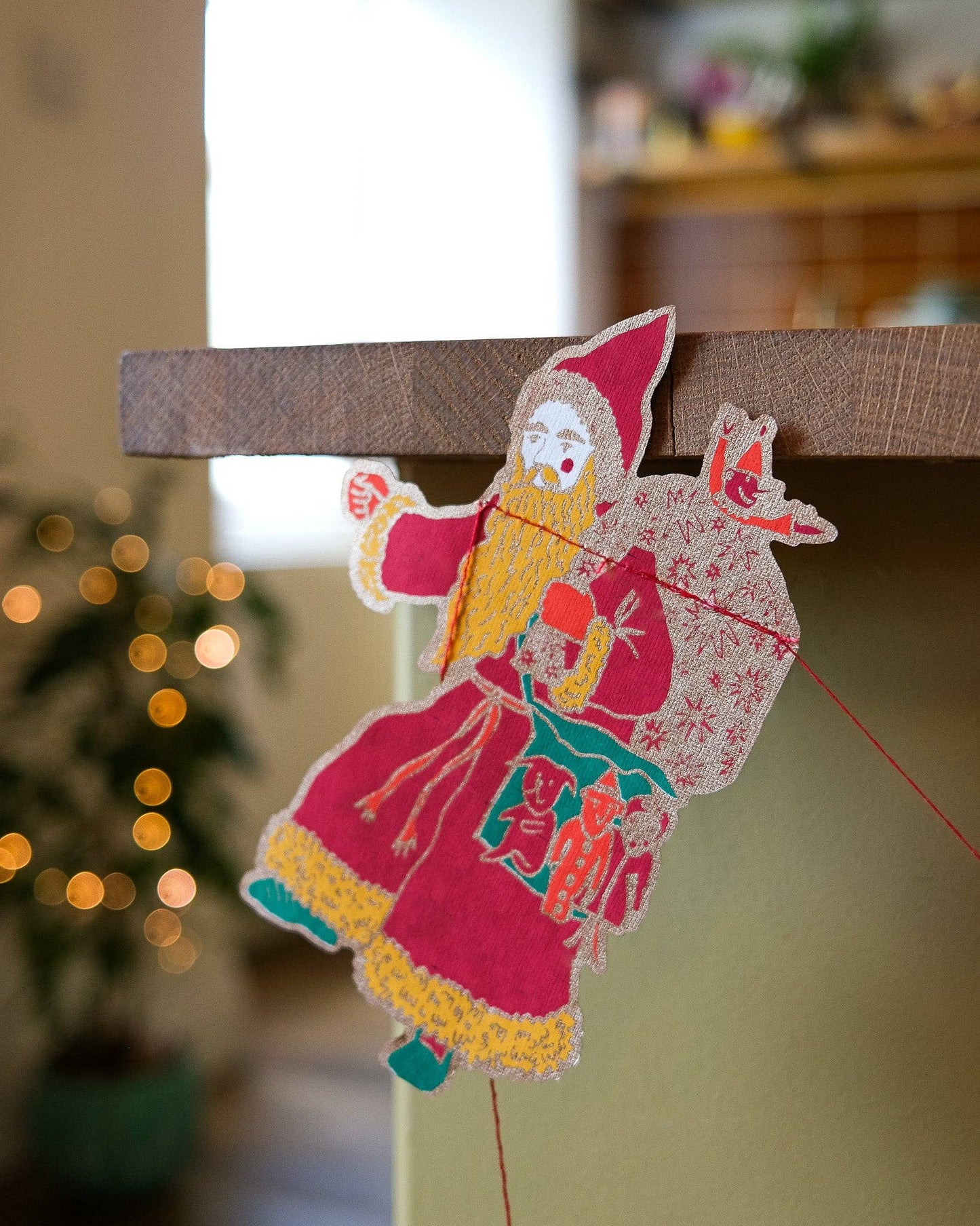 Saint Nicholas Sewn Garland - Violet Elizabeth -