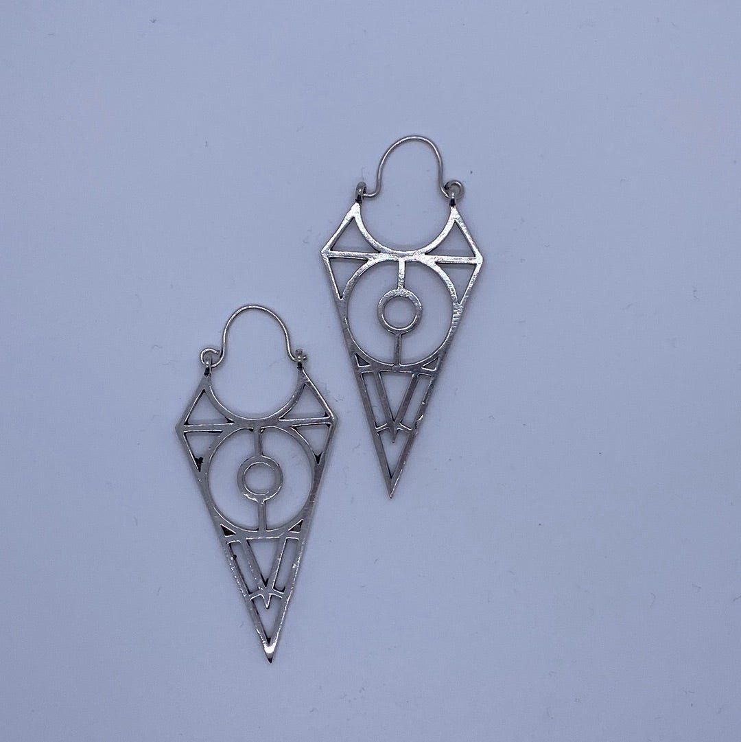She - Ra's Shield Brass hoop earrings - Violet Elizabeth - Jewellery