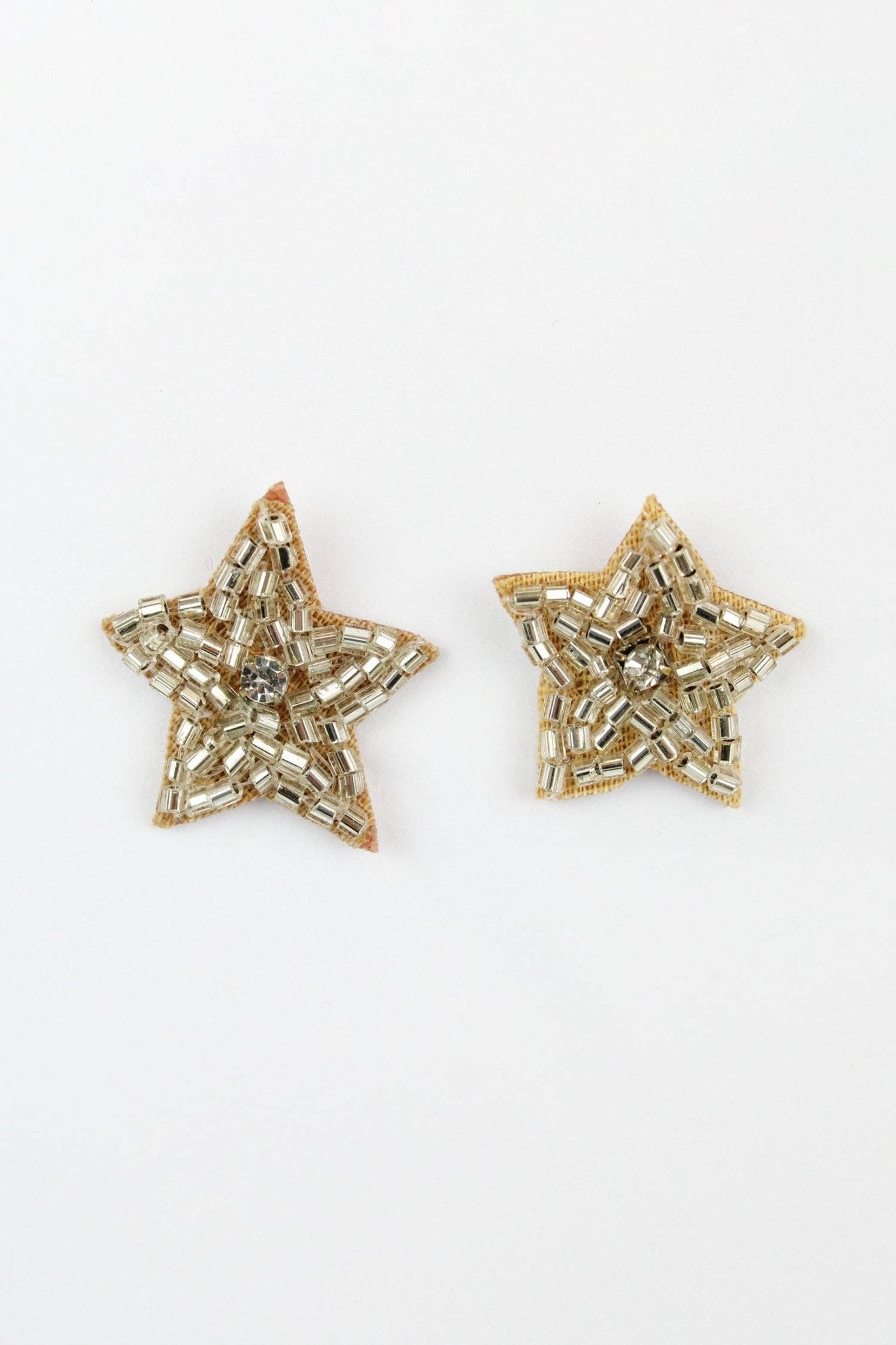 SILVER BEADED STAR STUD - Violet Elizabeth - Jewellery