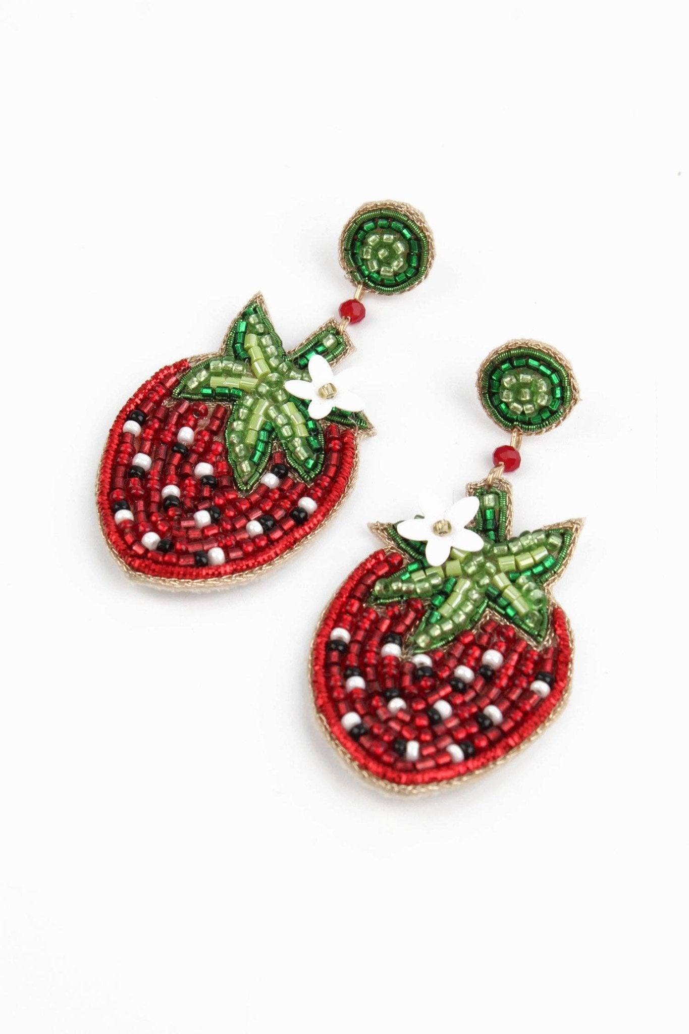 STRAWBERRY EARRINGS - Violet Elizabeth -