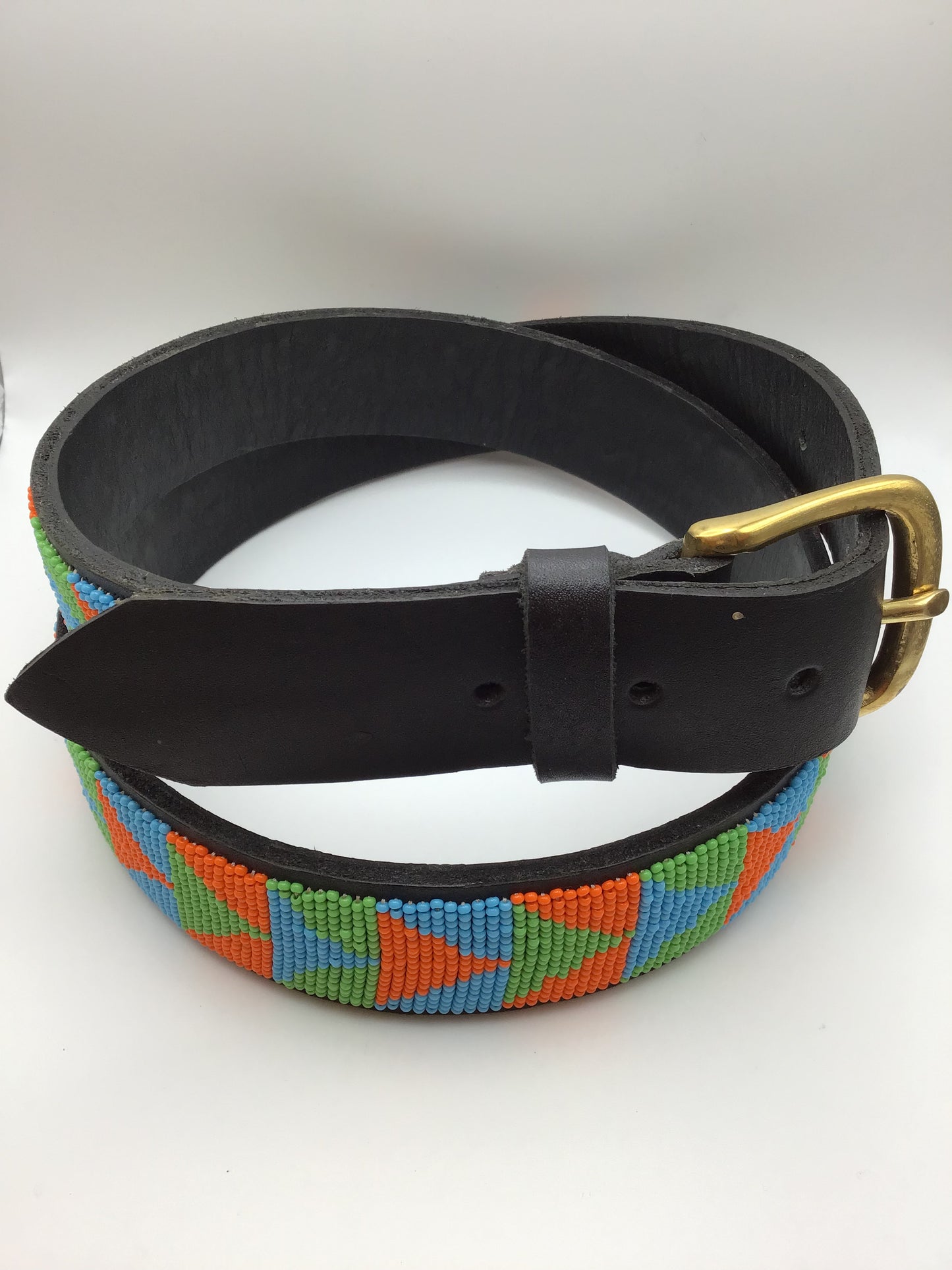 Kenyan Hand Beaded Belt - Wide Belt - Violet Elizabeth