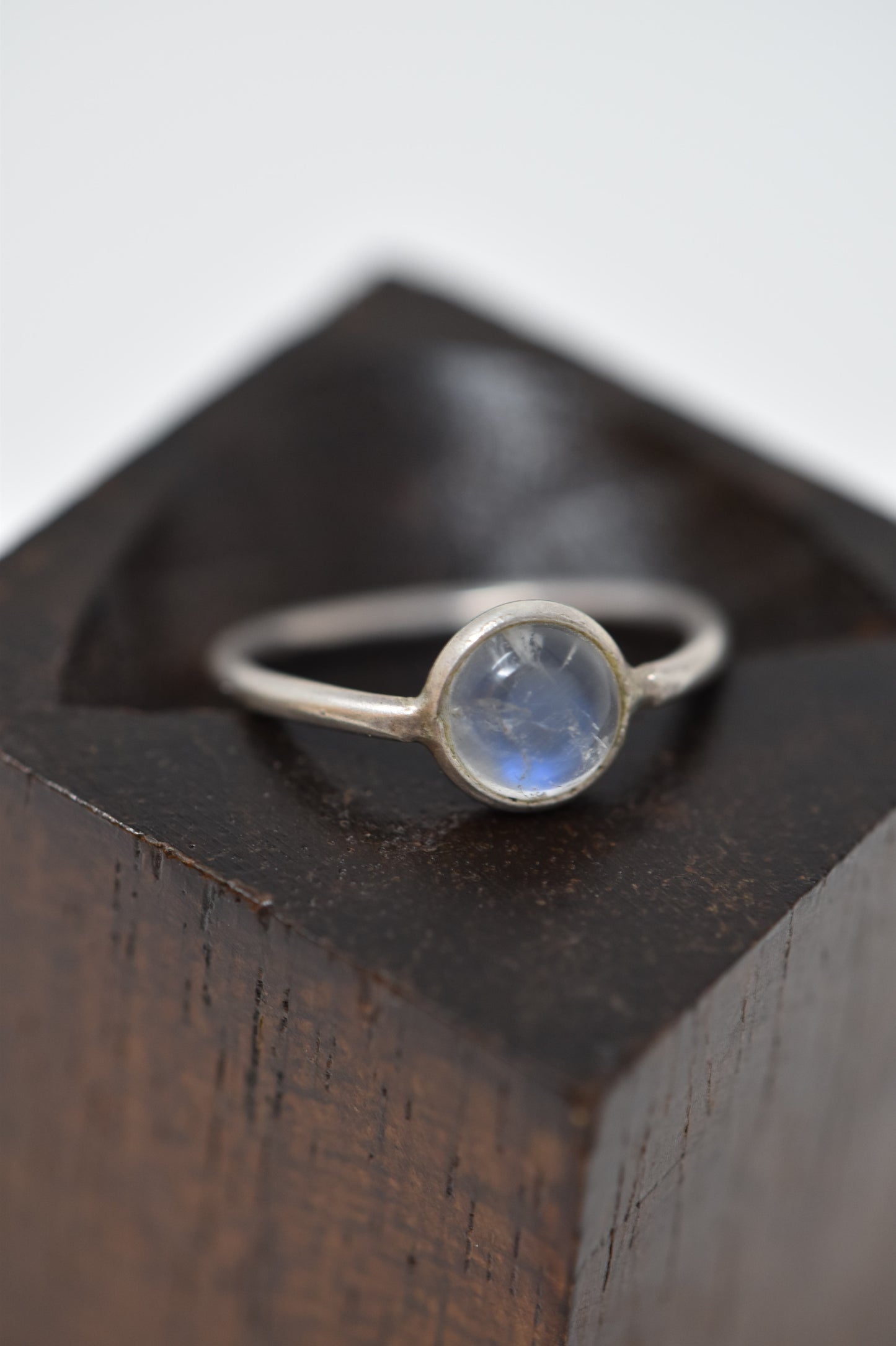 Moonstone Silver Ring - Violet Elizabeth