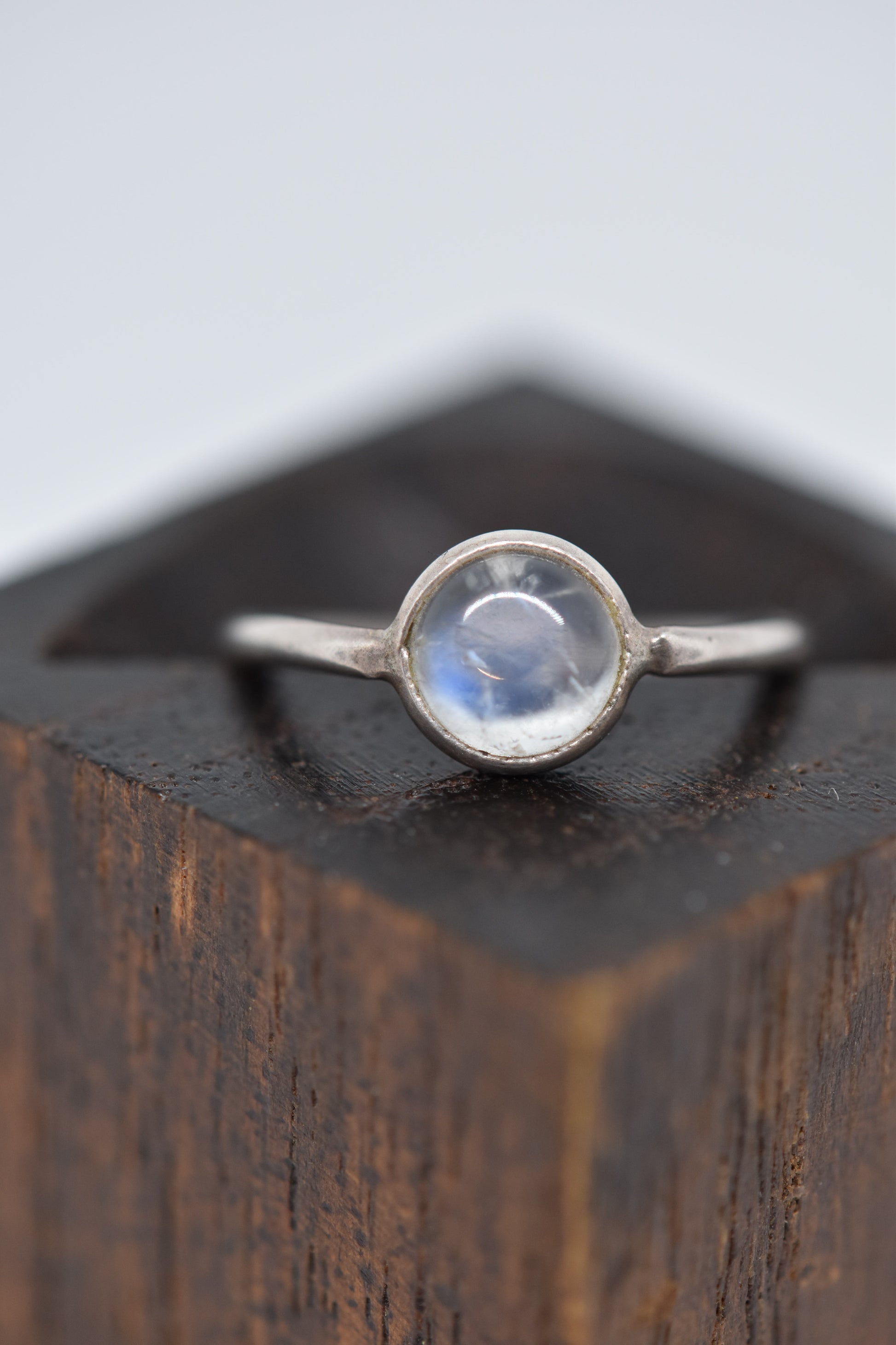 Moonstone Silver Ring - Violet Elizabeth