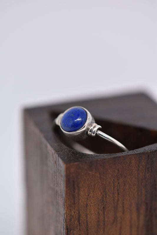 Lapis Lazuli Silver Ring - Violet Elizabeth