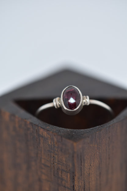 Amethyst-2 Silver Ring - Violet Elizabeth