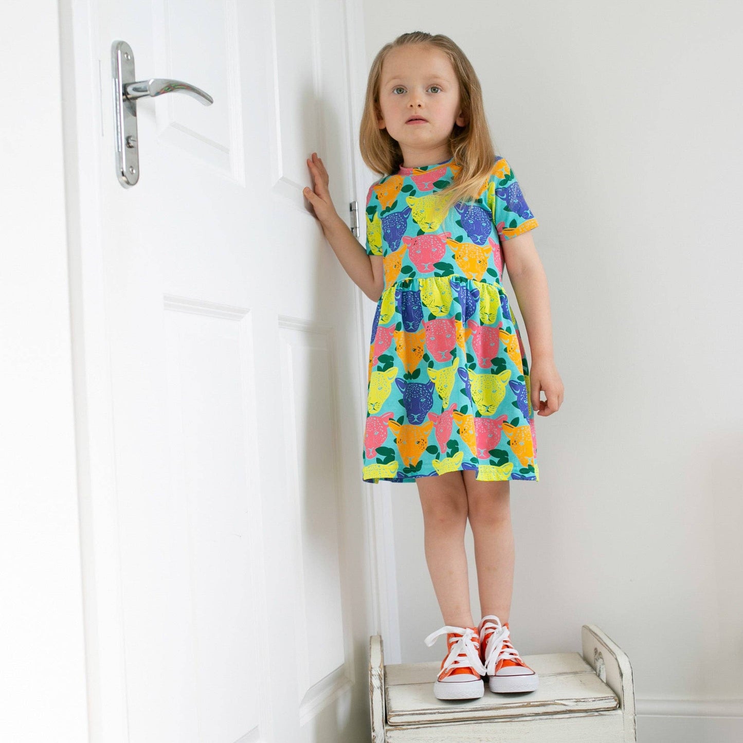 Luminous Leopard Dress: 1-2 Y