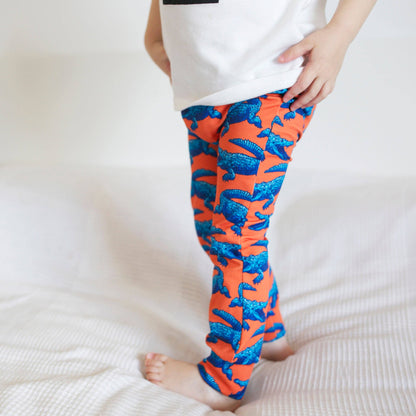 Super Mutant Blue Crocodile Leggings 0-6 Years: 18-24 M