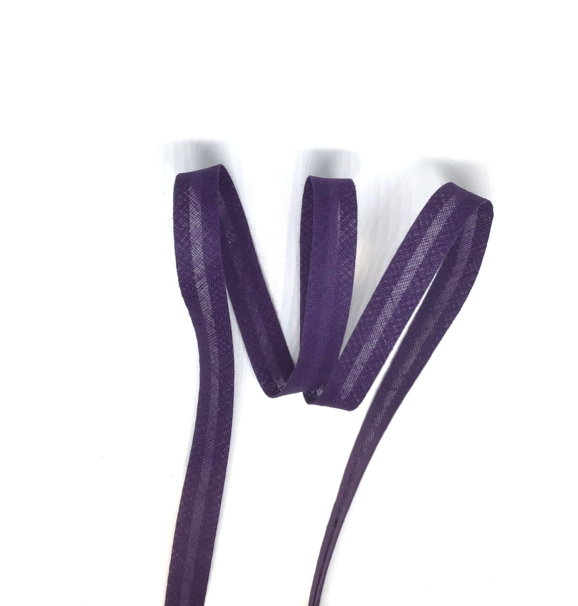 10mm 100%cotton bias binding - Violet Elizabeth - Haberdashery