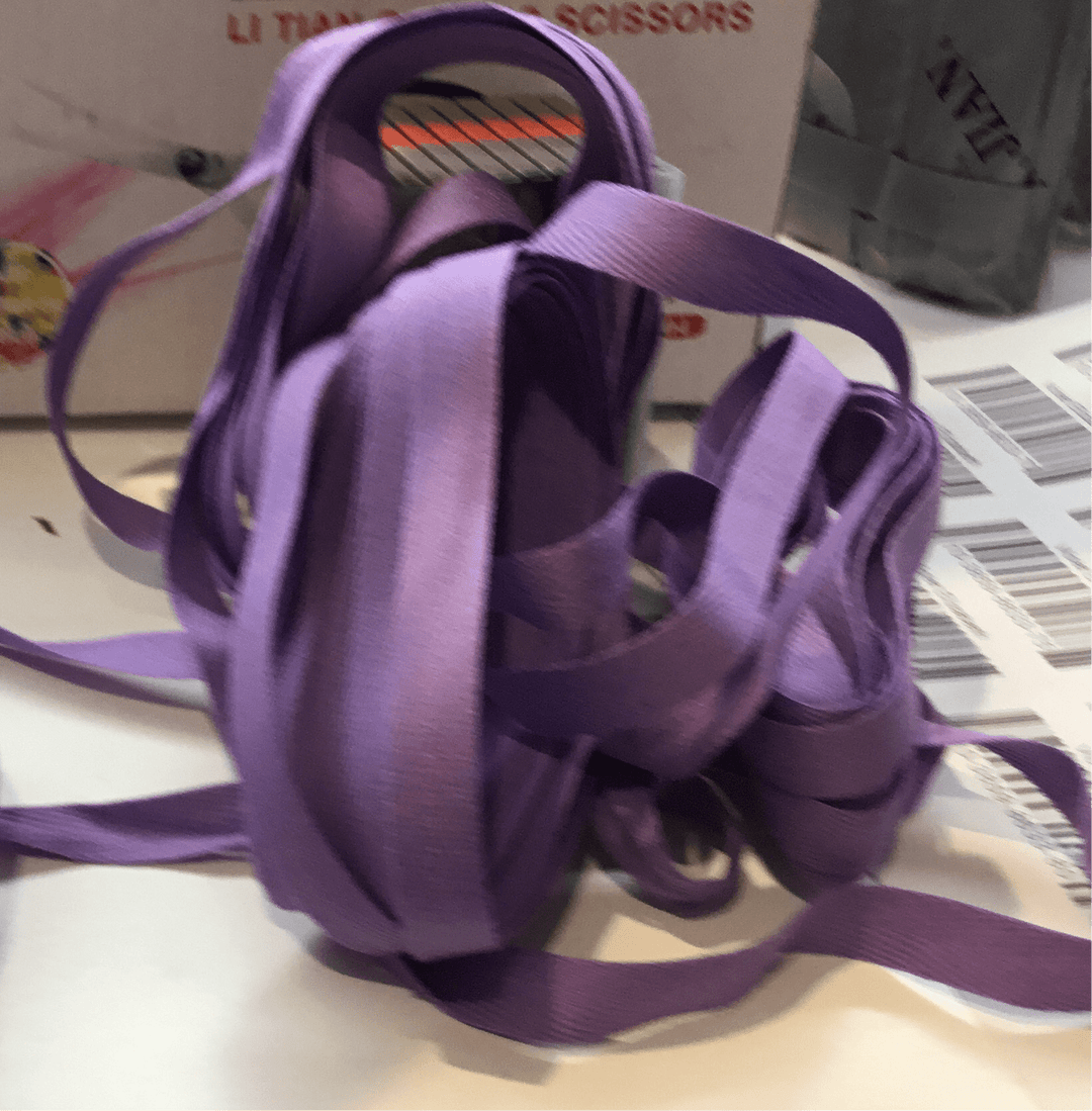 10mm mauve tape herringbone - Violet Elizabeth - Haberdashery