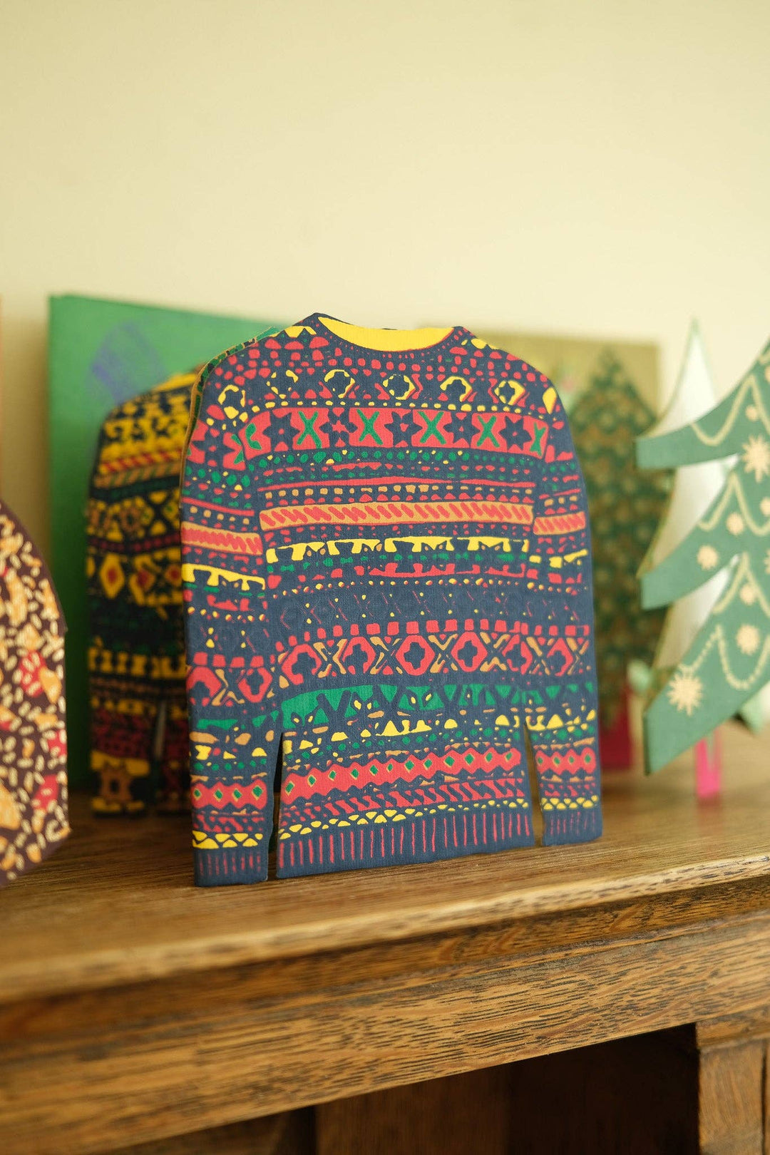 UK/EU: Festive Sweater Concertina Card