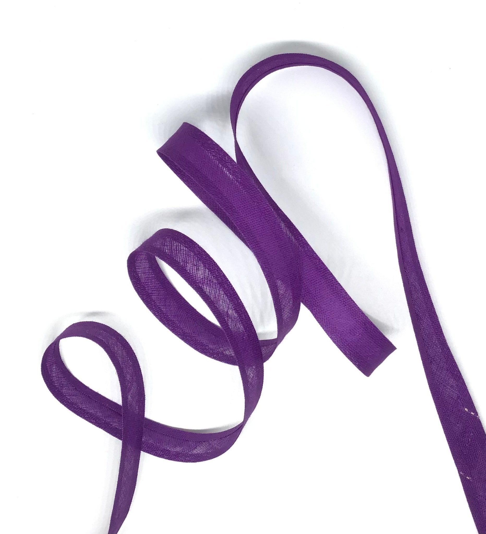12mm bias binding - Violet Elizabeth - Haberdashery