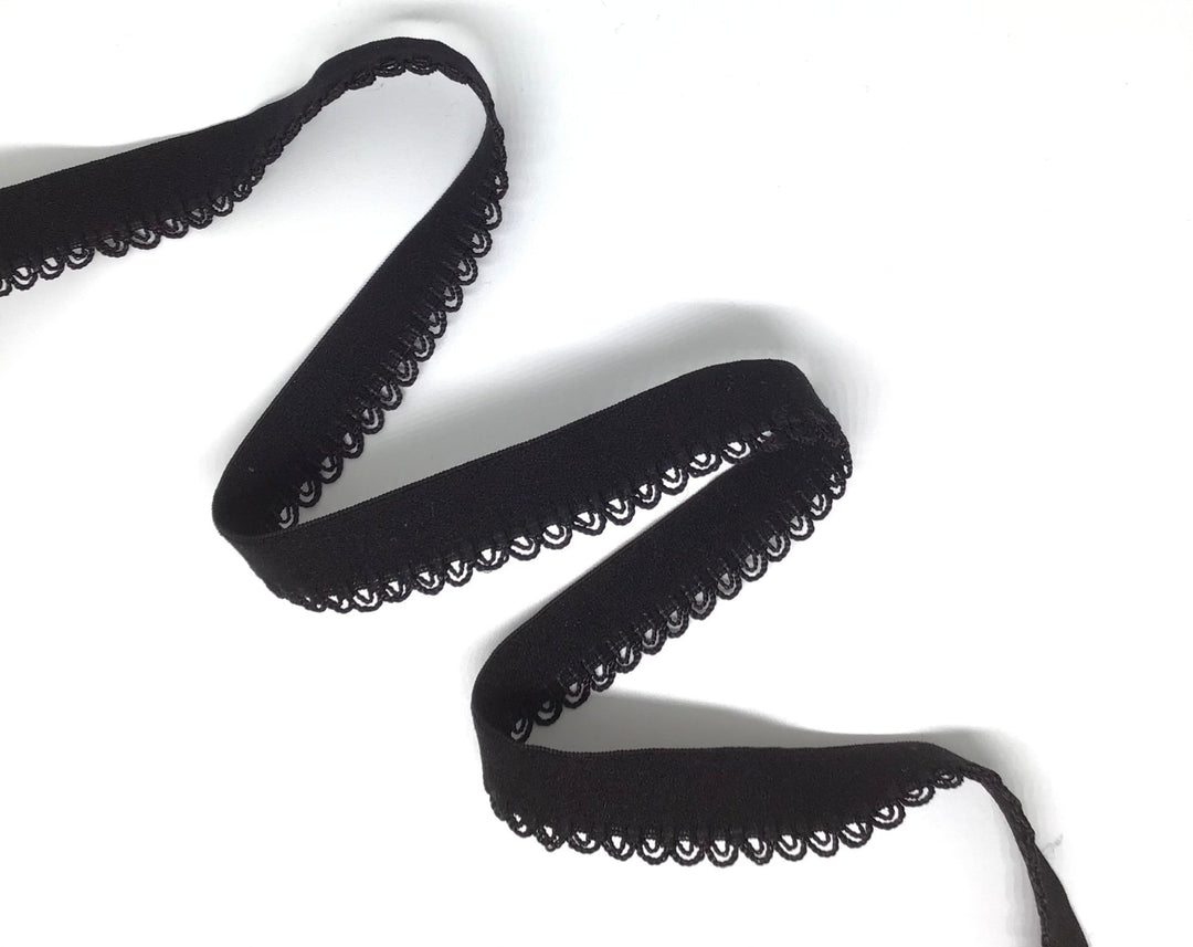 18mm Black Under bust Elastic - Violet Elizabeth - Haberdashery