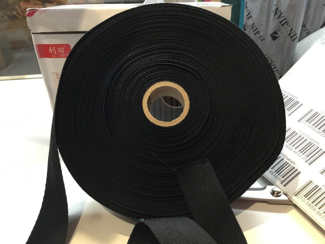 20mm black tape - Violet Elizabeth - Haberdashery
