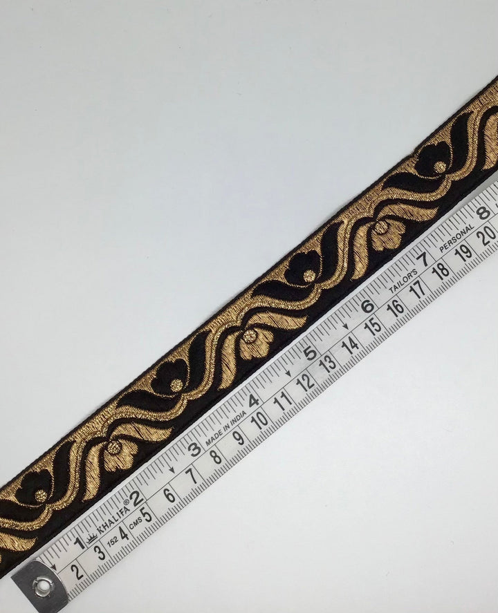 20mm Embellished ribbon trim in 2 colours - Violet Elizabeth - Haberdashery