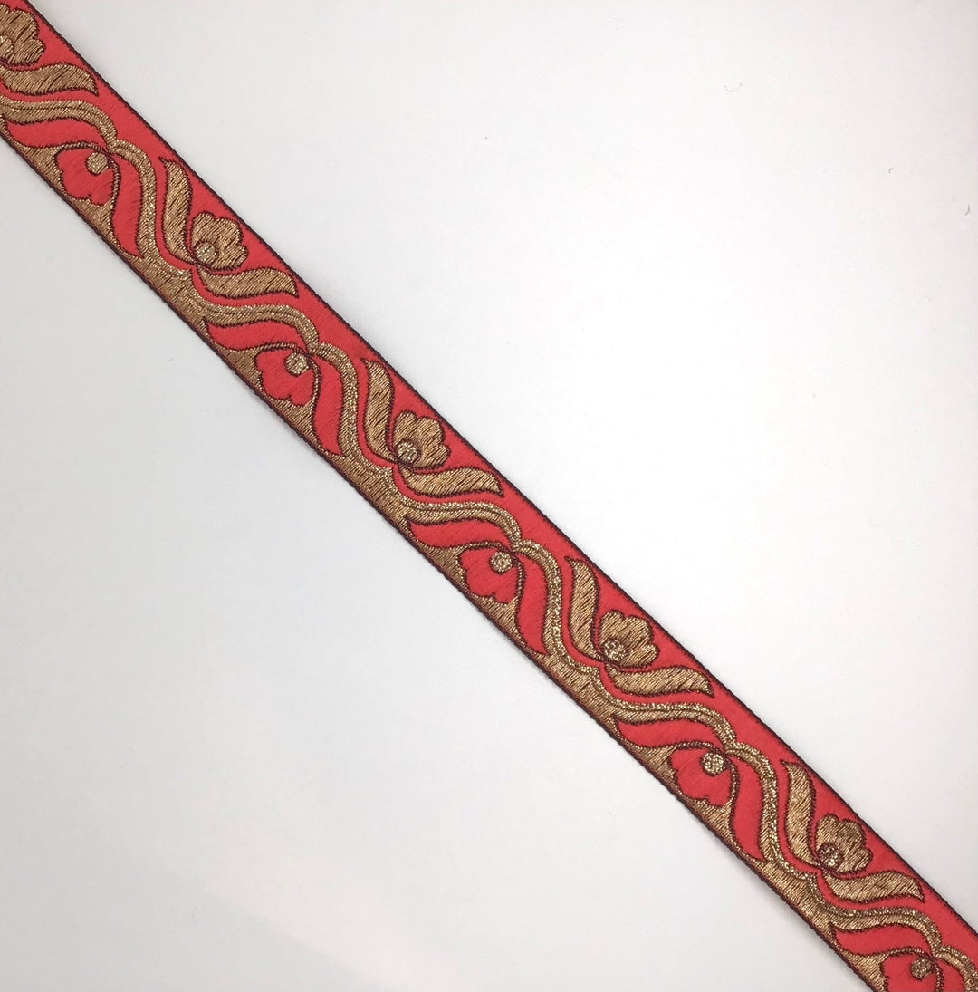 20mm Embellished ribbon trim in 2 colours - Violet Elizabeth - Haberdashery