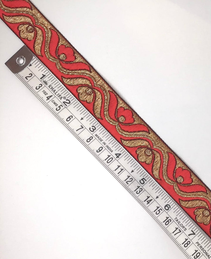 20mm Embellished ribbon trim in 2 colours - Violet Elizabeth - Haberdashery