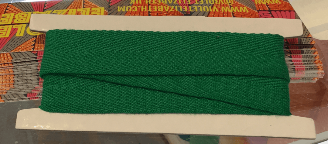20mm green tape - Violet Elizabeth - Haberdashery