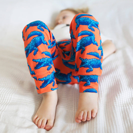 Super Mutant Blue Crocodile Leggings 0-6 Years: 12-18 M