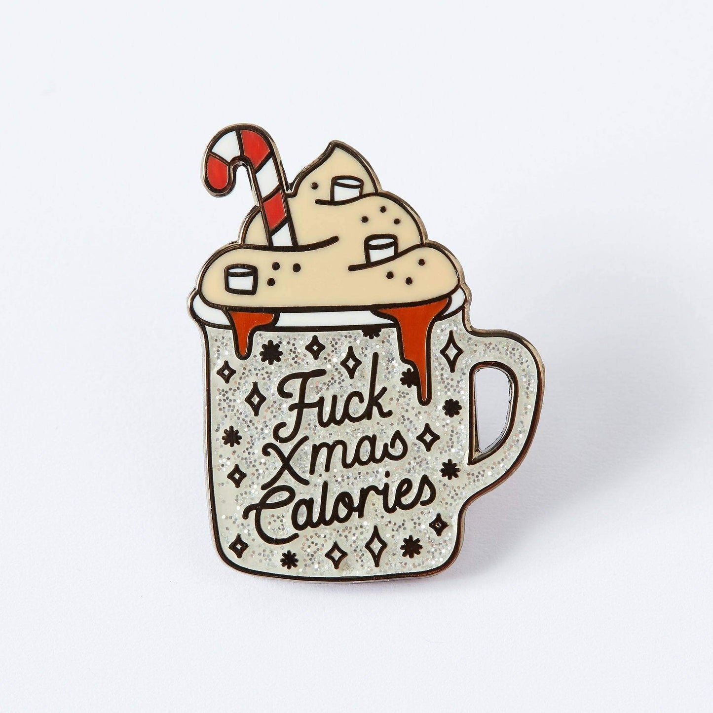 Fuck Christmas Calories Enamel Pin