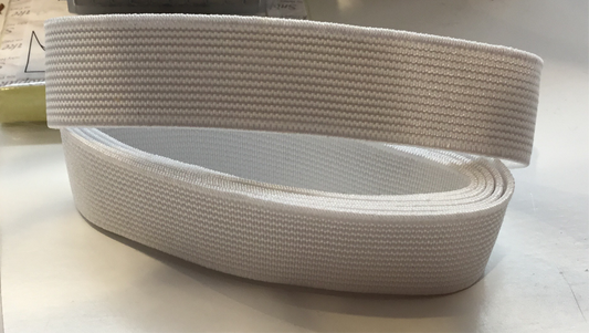 20mm elastic white