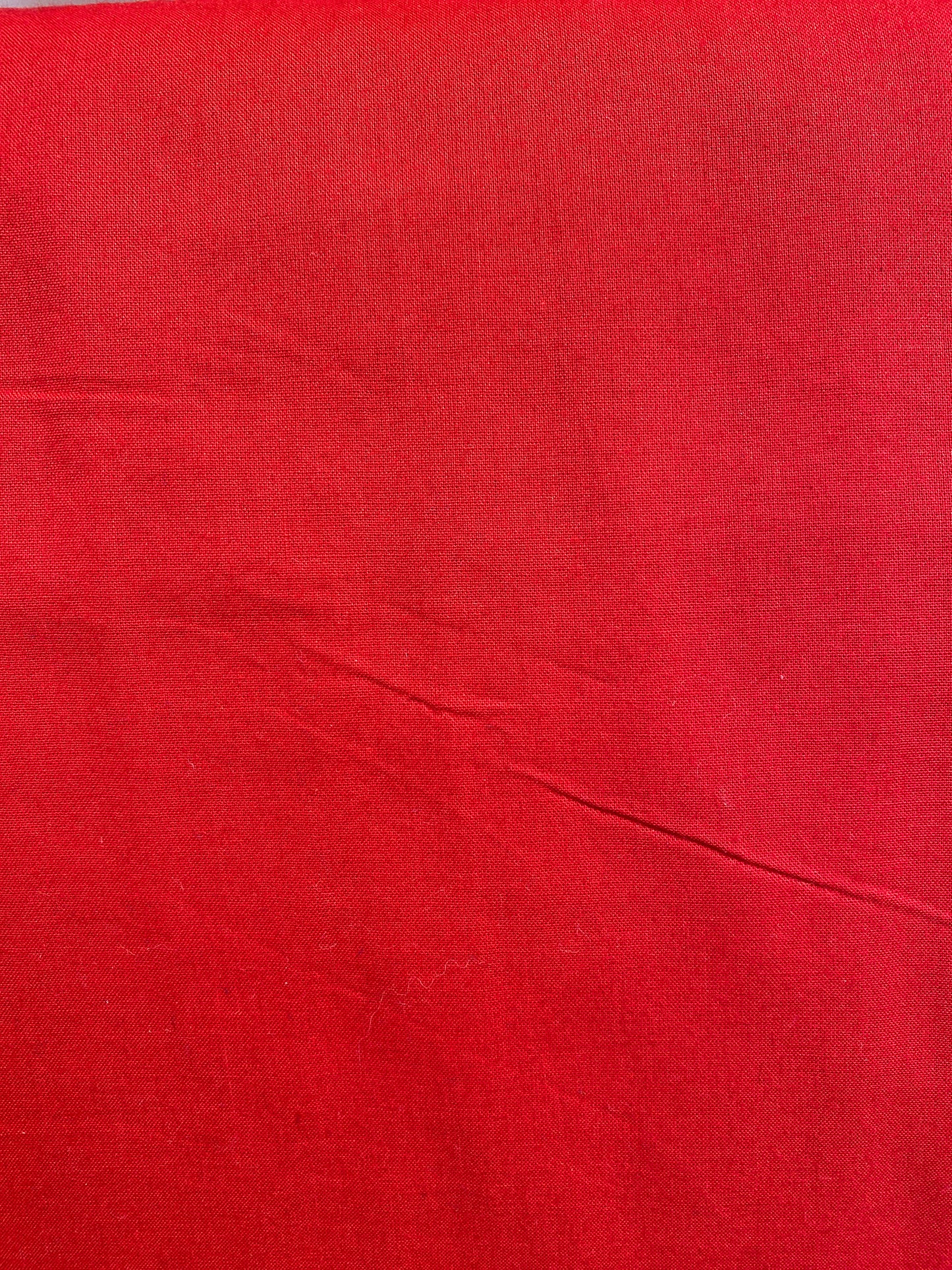 Equestrian Red Plain coloured Fabric 100% Cotton