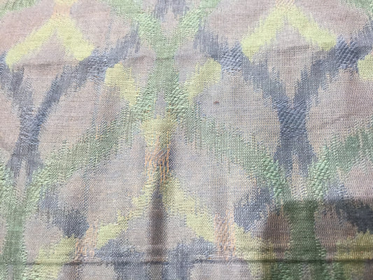 blue/green jaquard fabric