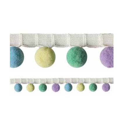 28mm PomPom Trim - Violet Elizabeth - Haberdashery