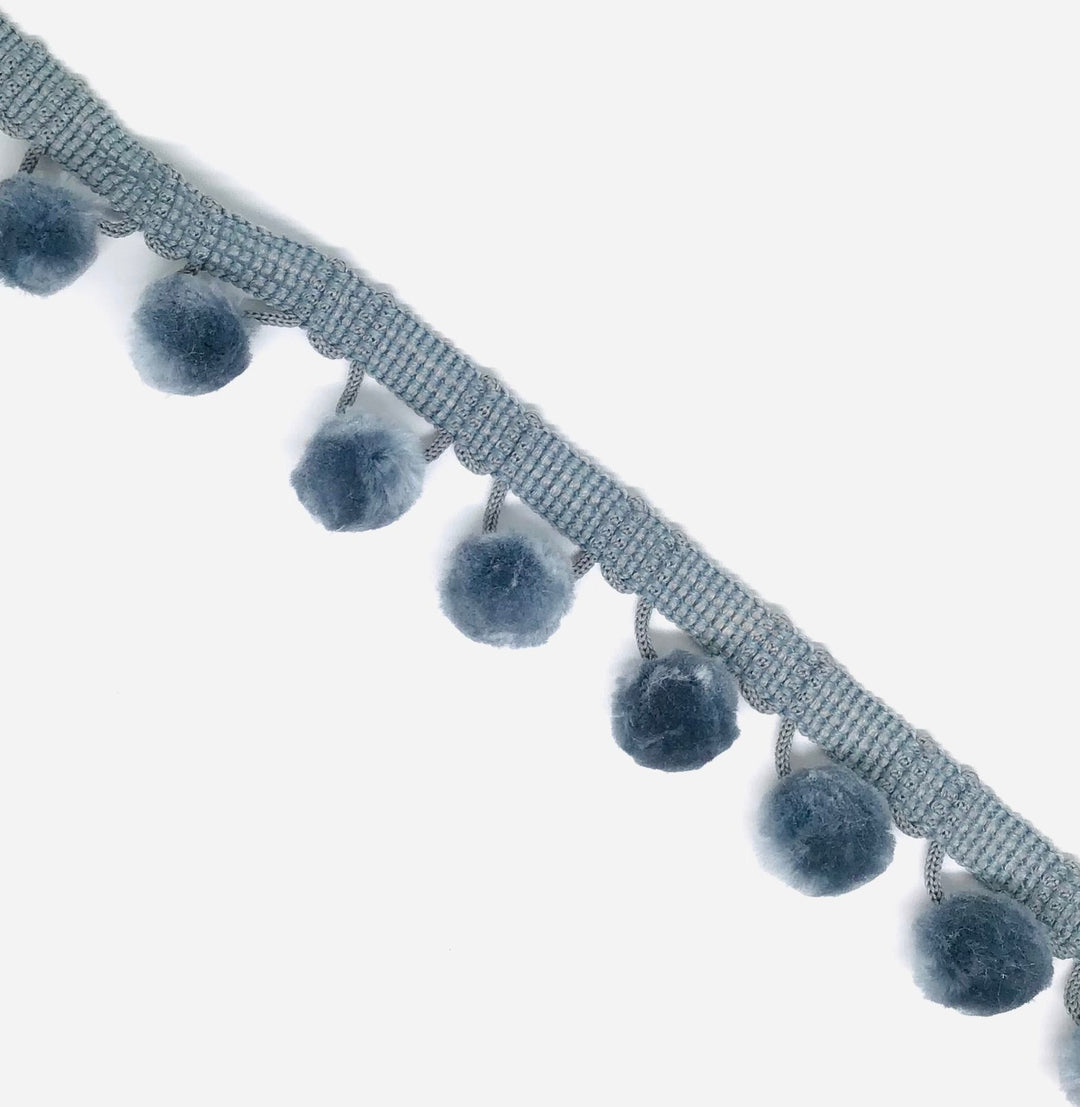 28mm PomPom trim - Violet Elizabeth - Haberdashery