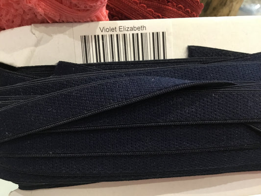 Elastic for strapping 10mm Navy