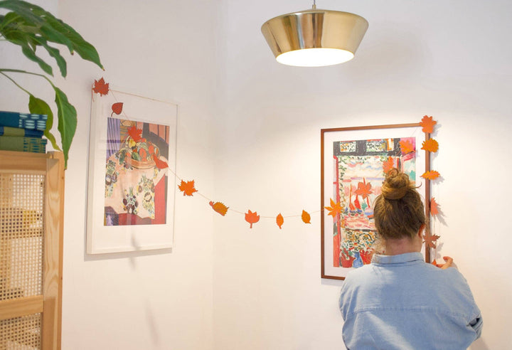 UK/EU: Autumn Leaves Sewn Garland
