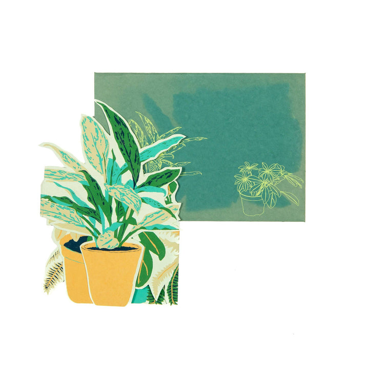 UK/EU: Plant Pot Concertina Greeting Card