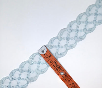 45mm Pale Blue Lace - Violet Elizabeth - Haberdashery