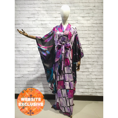 Blanche Devereaux Silk kimono - Violet Elizabeth