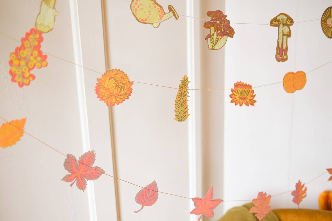 UK/EU: Autumn Leaves Sewn Garland