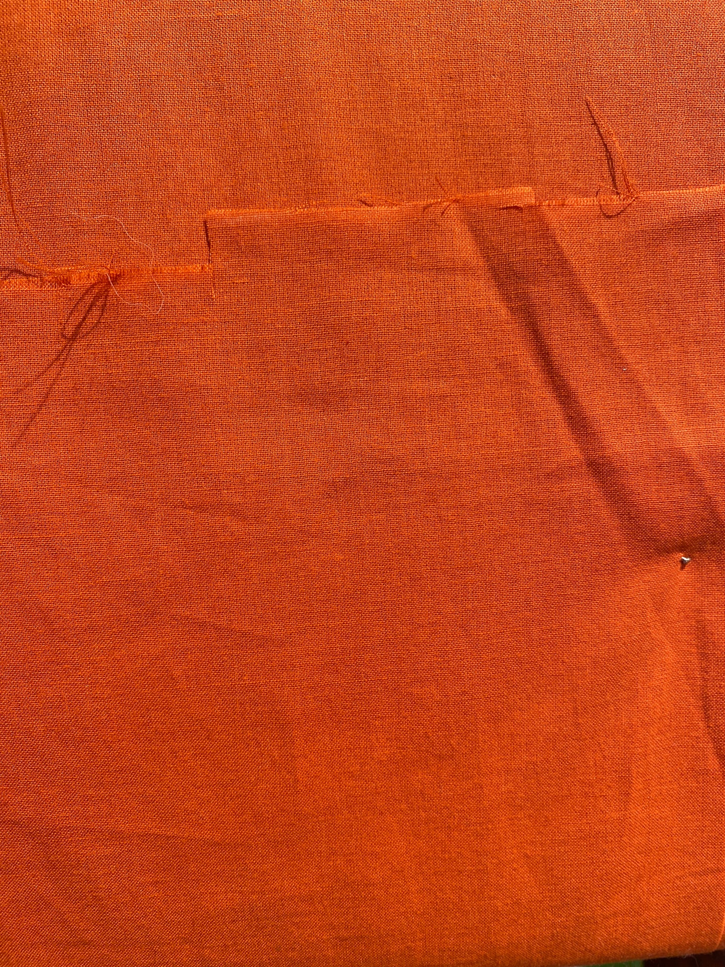 Orange Plain coloured Fabric 100% Cotton