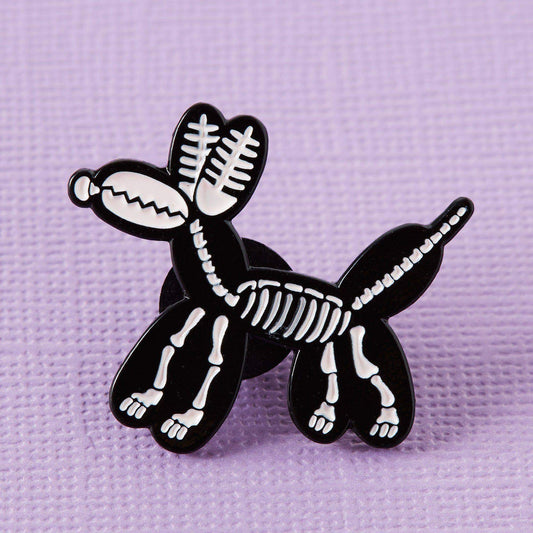 Balloon Animal Skeleton Enamel Pin